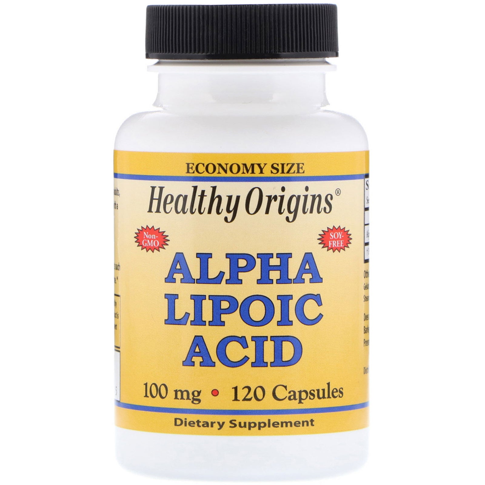 Healthy Origins, Alpha Lipoic Acid 100 mg, 120 Capsules UPC 603573350635 | HiLife Vitamins